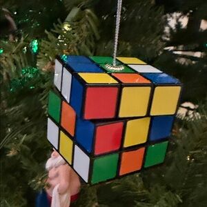 Colorful Cube Ornament for Holiday Decor